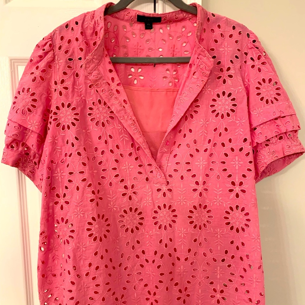 JCrew Eyelet Blouse/Camisole